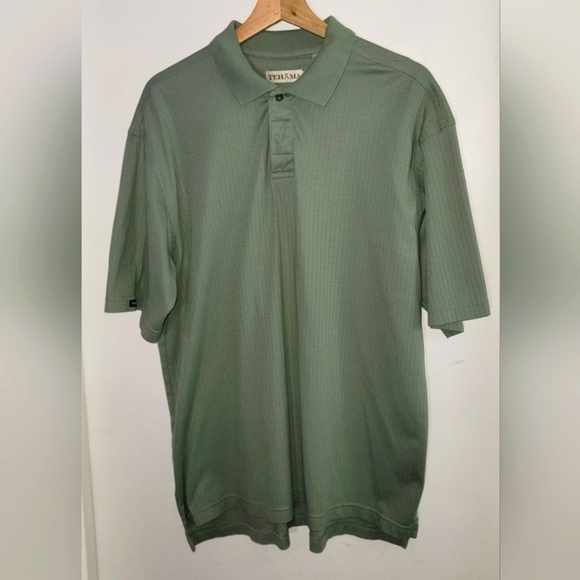 Men's Sage Green Polo Shirt - Picture 1 of 5
